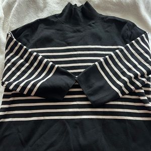 H&M striped black and white sweater